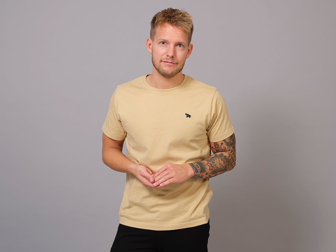 T-shirt in Cotone Organico Beige - Elefante