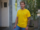 T-shirt in Cotone Organico Gialla - Albero Uomo