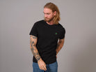 T-shirt in Cotone Organico Nera Uomo Albero