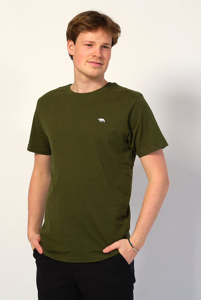 T-shirt in Cotone Organico Verde - Orso Polare