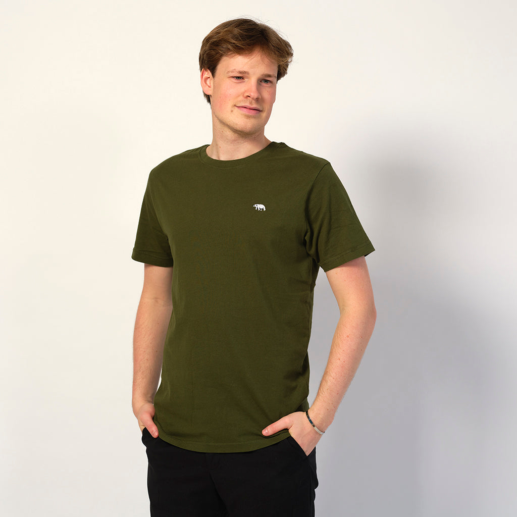 T-shirt in Cotone Organico Verde - Orso Polare