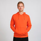 Hoodie Uomo Felpa in Cotone Biologico Arancione